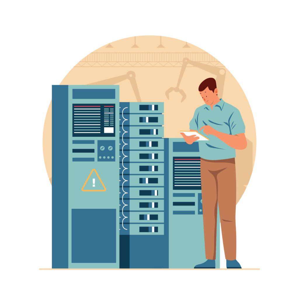 Spring Storms in Omaha: How to Keep Your Business Online When the Weather Hits 11 vecteezy technician technology concept 7356647