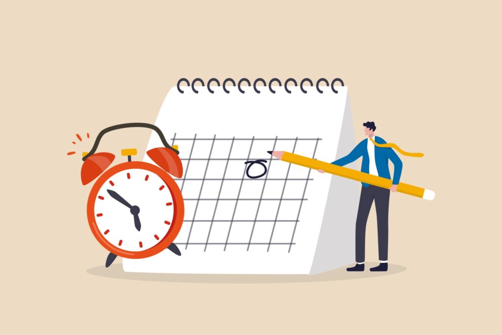 businessman calendar appointment generated