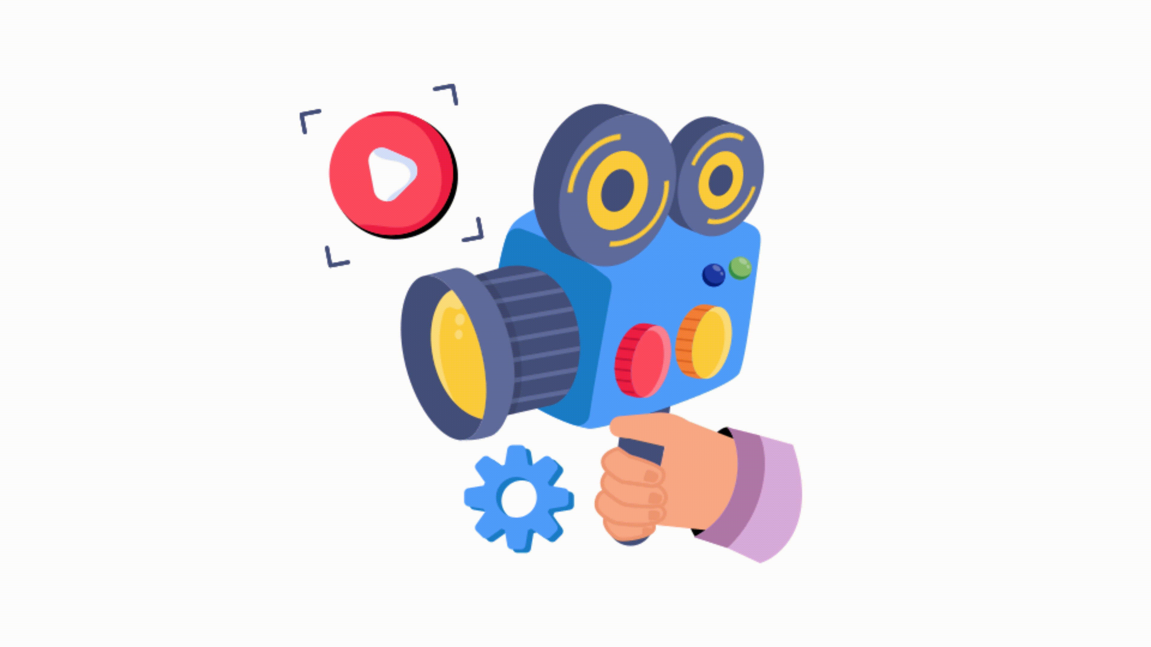 vecteezy camera shooting 2d flat animations 67157617
