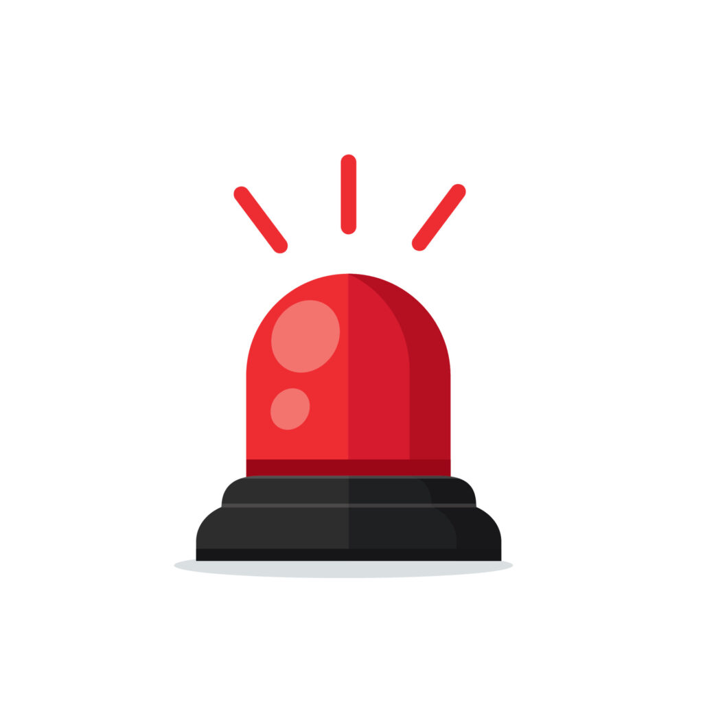 One-Person IT Departments: Superhuman or Set Up to Fail? 3 vecteezy emergency siren icon vector illustration 11741865