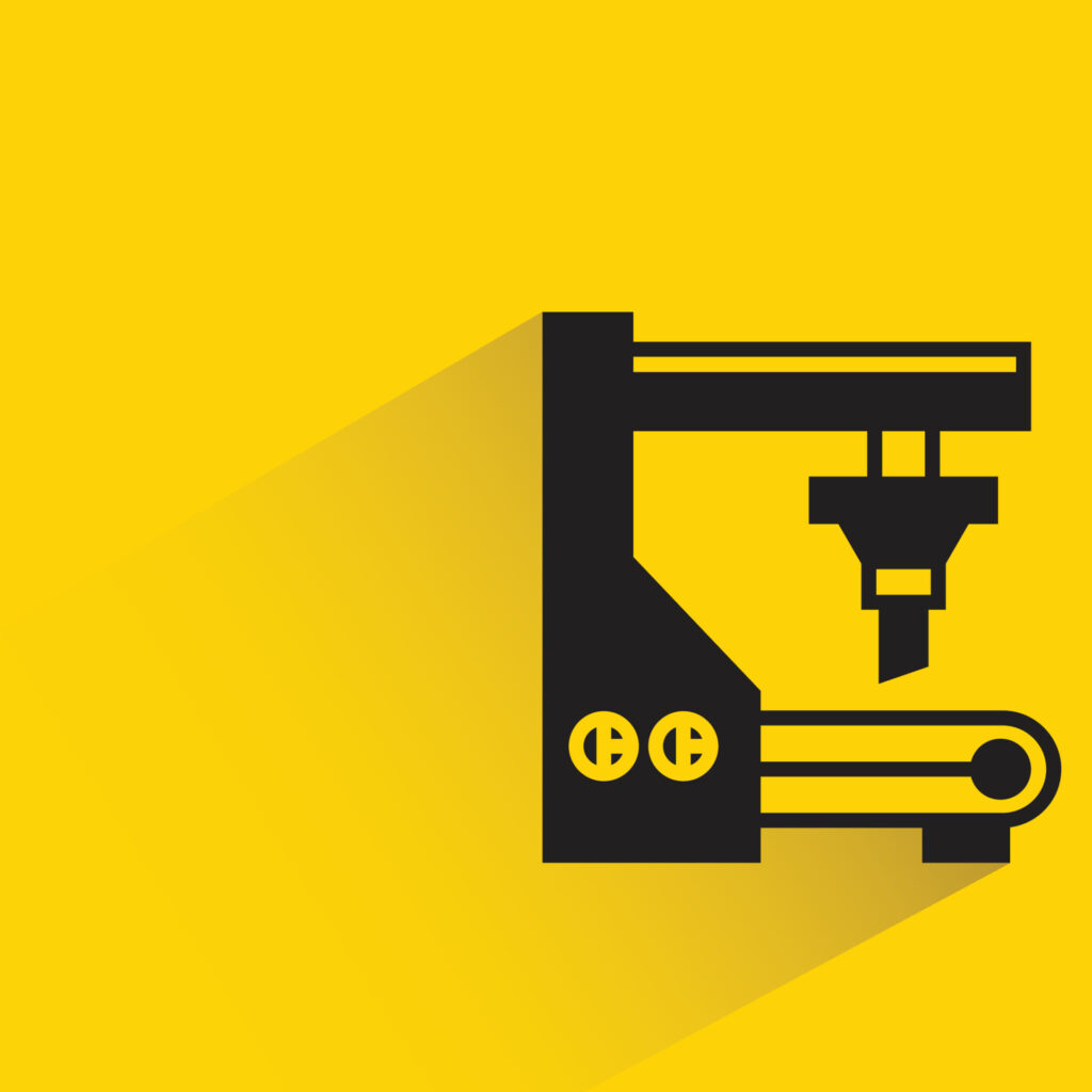 When Glitches Grind the Gears: The Hidden Cost of Neglected Tech in Manufacturing 7 vecteezy robotic machine icon yellow background vector illustration 7140169 1