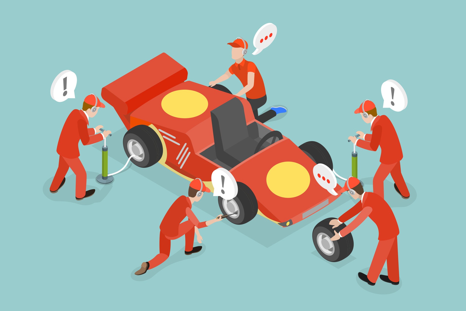 vecteezy 3d isometric flat conceptual illustration of pit stop 66766542 1