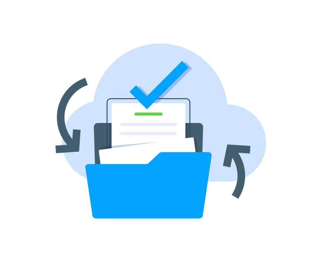 Lack of In-House IT: Why Architects Aren’t Meant to Be IT Pros 10 vecteezy auto backup file to cloud storage concept flat design icon 67950529