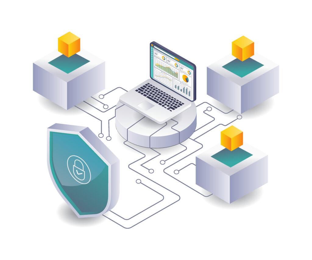 Infrastructure security diagram showing monitoring of Pass-Through Authentication paths to detect Microsoft Entra phishing attacks.
