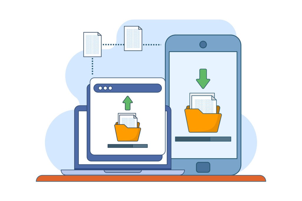 2026 IT Considerations Every Omaha Business Should Be Planning For 8 vecteezy file sharing concept data transfer documentation transfer 49871600