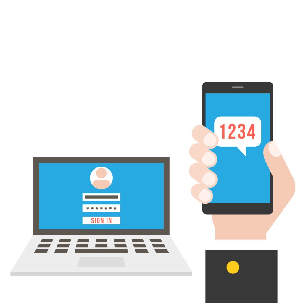 Business Continuity Planning for Small and Medium Businesses illustration showing secure login, MFA authentication, and identity protection systems—highlighting identity continuity supported by a managed service provider in Omaha.